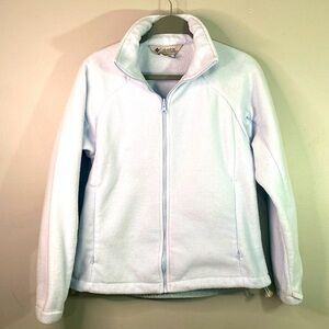 Columbia sportswear women’s light blue zip up jacket size medium